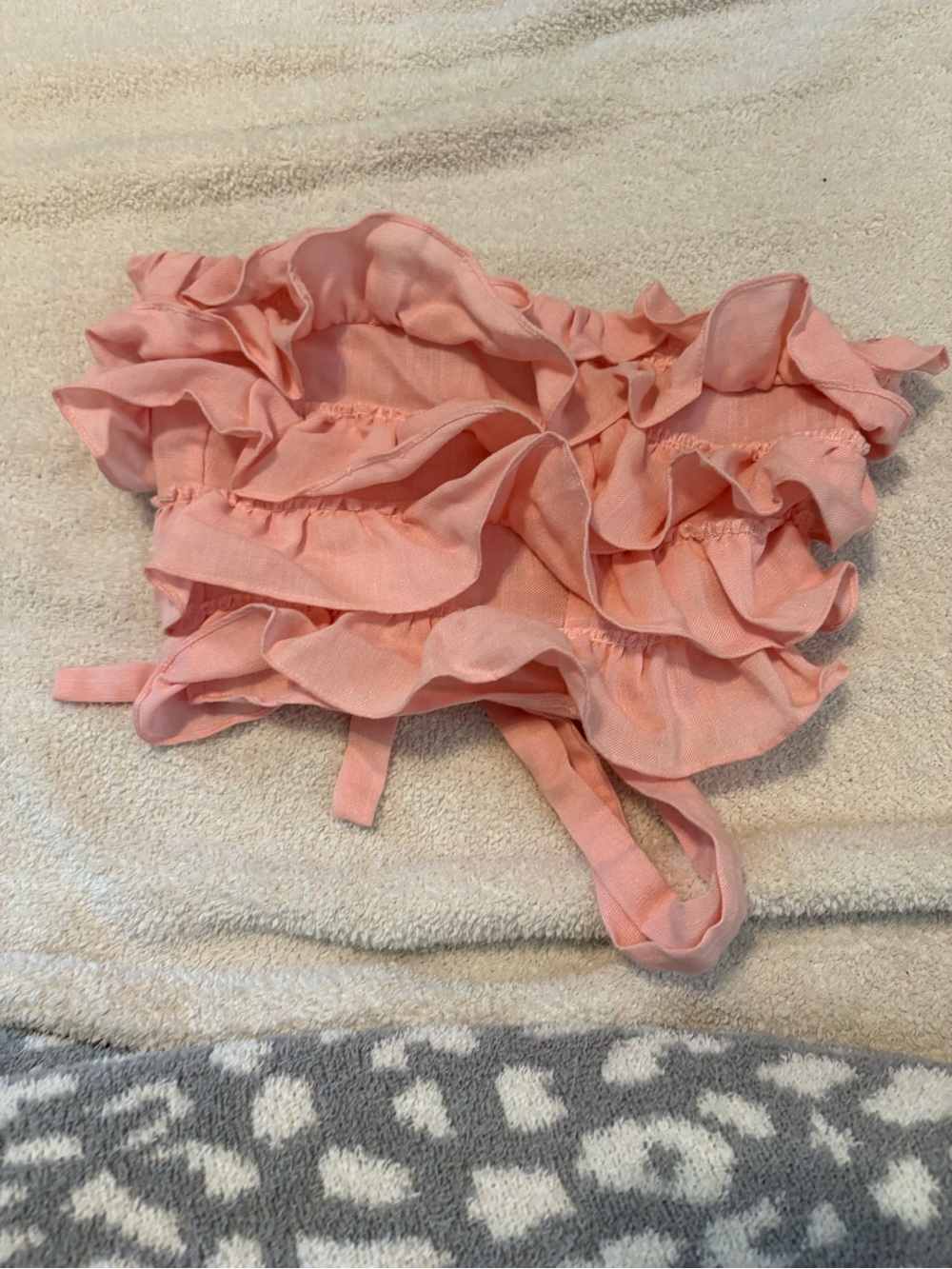 Ruffled Pink Crop Top